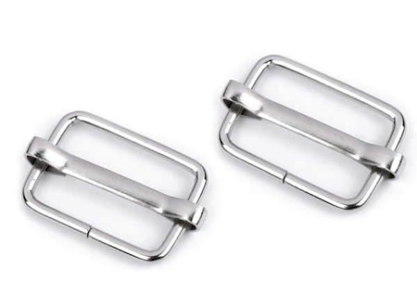 Stegschnalle Nickel - 20 mm